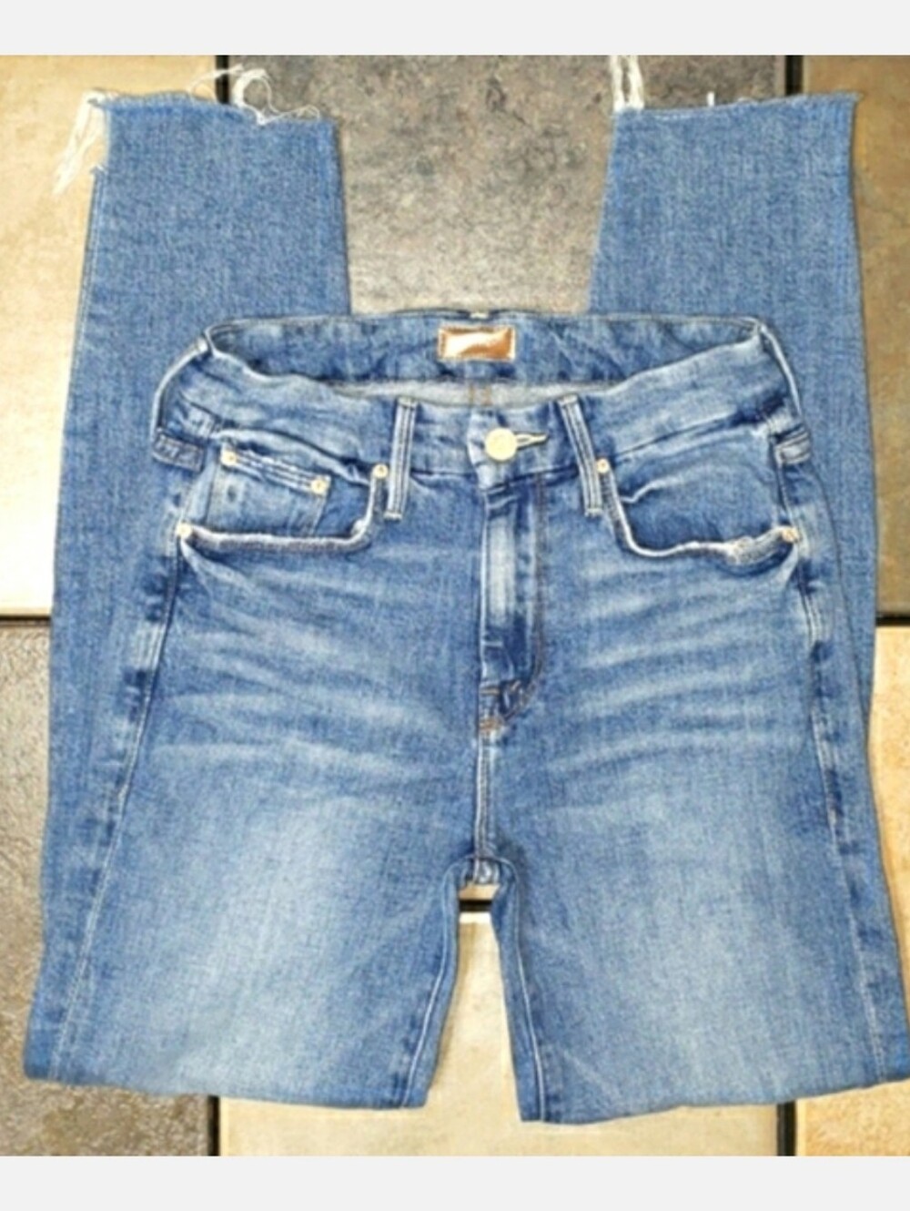 Mother The Looker Ankle Step Fray Jeans In Exposed Secret Sister - Picture 6 of 11